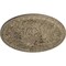 Ekena Millwork Tristan Ceiling Medallion (Fits Canopies up to 5 1/2"), Hnd-Painted Gobi Desert Crackle, 26"OD x 3"P CM26TNGDC - alternate 2